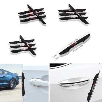 

4PCS Car Door Edge Guard Stickers Car Door Side Anti-collision Strip Decals For KIA FORD PEUGEOT NISSAN Mugen Skoda MAZDA SUZUKI