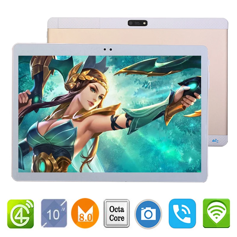 

Sale!!! 10 inch Tablet PC Android 8.0 Octa Core 4GB RAM 64GB ROM 5.0MP Bluetooth Wifi 3G 4G LTE IPS 1280*800 Phone Tablet 10.1