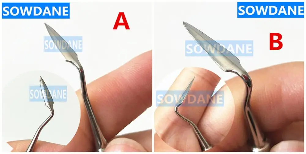 2 pieces mixed Высокое качество Нержавеющая сталь стоматологический периодонтальный Скалеры Орбан Ножи и Kirkland Ножи детали стоматологического аппарата для снятия зубного камня для чистки зубов с двойными концами - Цвет: 2 pieces mixed