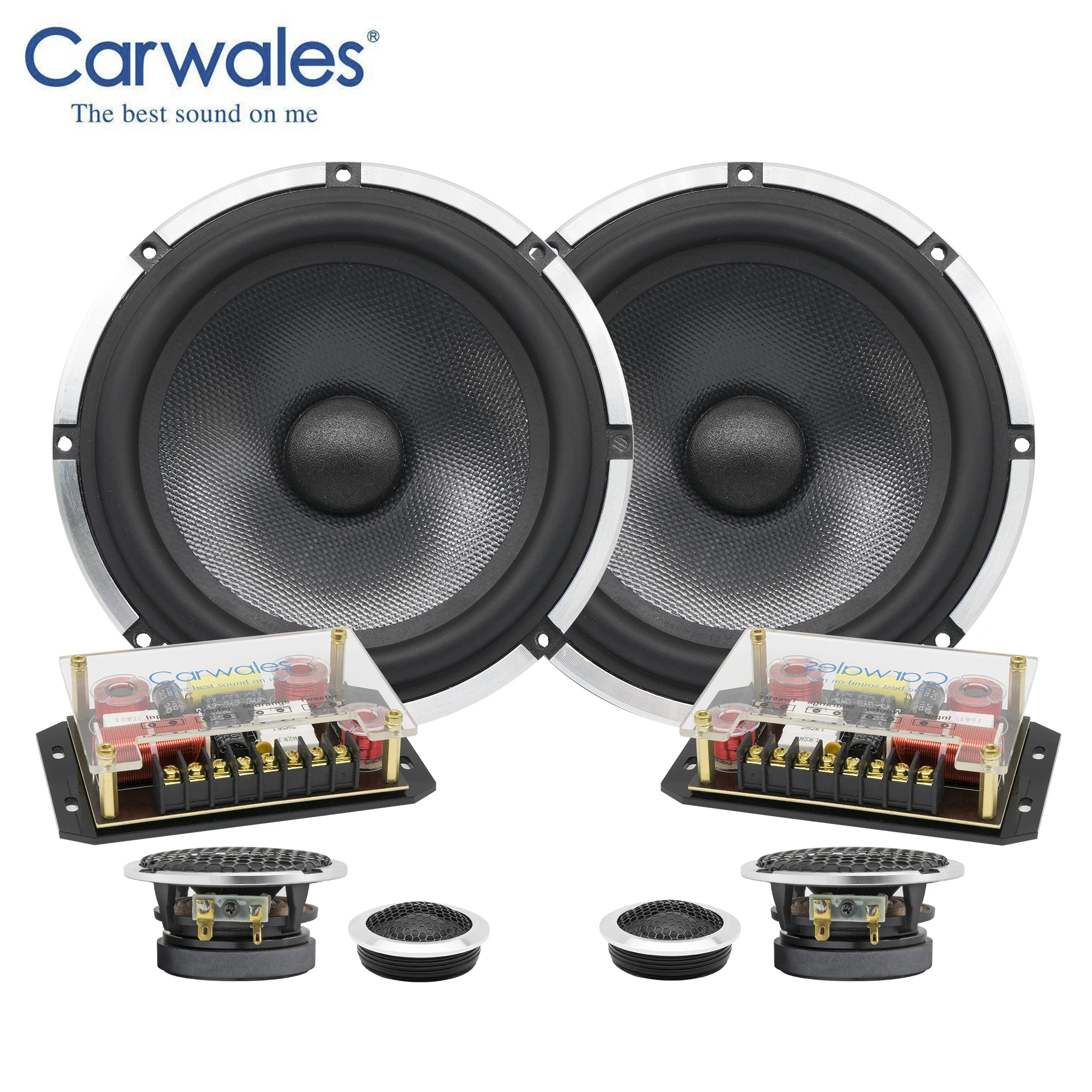 6.5 Inch 3way Car Sound System Tweeter Midrange Bass Full Frequency
