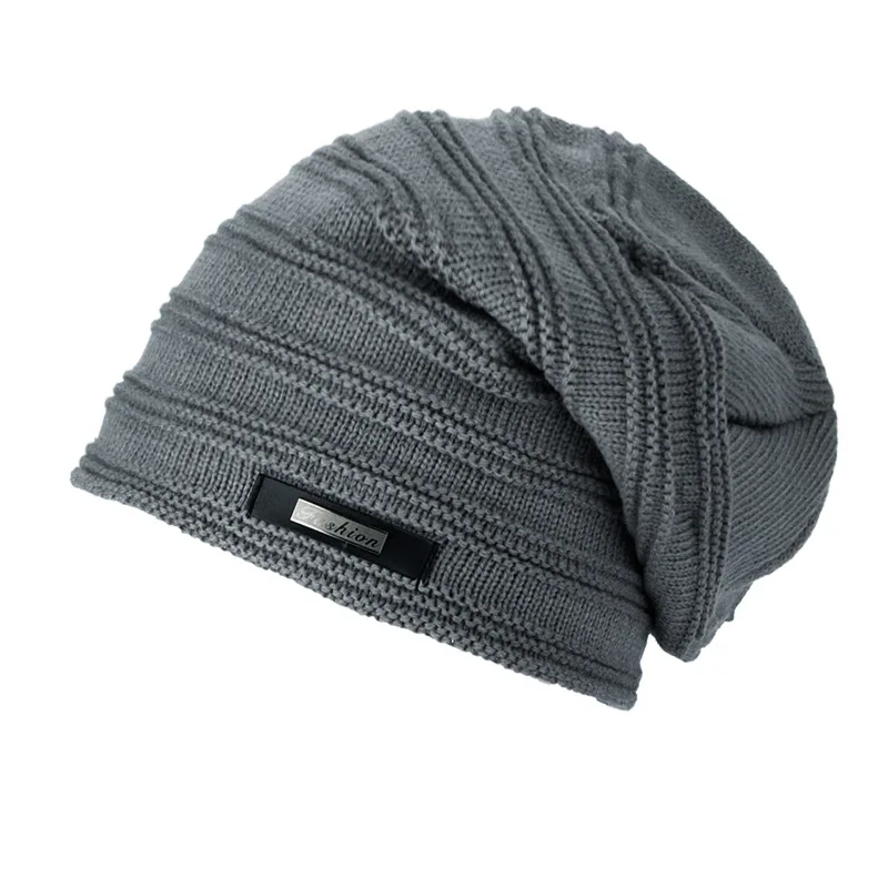 

Fashion Beanie Knitted Hat Men's Winter Hats For Women Warm Beanies Skullies Brimless Cap Outdoor Casual Gorras Bone Male Bonnet