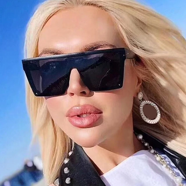 Flat top square best sale sunglasses