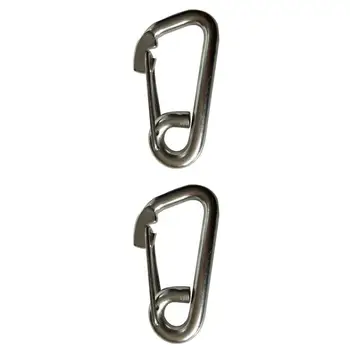 

2 Pieces Marine 304 Stainless Steel Spring Snap Hooks (6 x 60mm + 8 x 80mm)