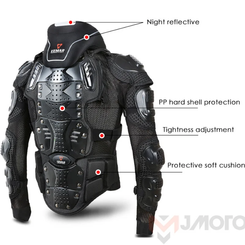Motocross Body Armor Men's Summer Protective Cycling Jacket Summer Motorcycle Armor Jacket Breathable Motorbike Full Body motorcycle armor motorcycle body armor body protector