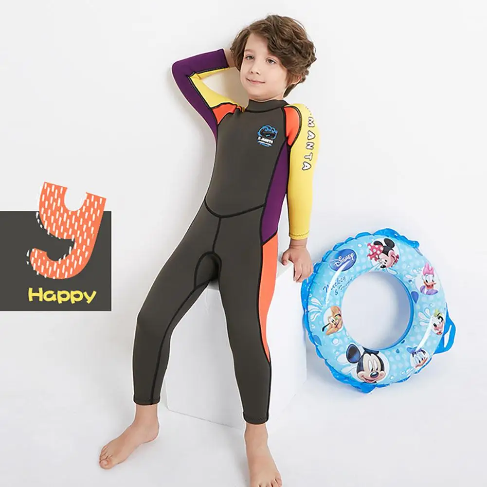 HobbyLane 2,5 мм детский высокоэластичный костюм для подводного плавания купальный костюм с длинными рукавами детский костюм для дайвинга