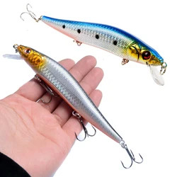 1PCS 13.5cm 22g 3D Bionic Minnow Fishing Lure Hard Bait with 3 Fishing Hooks Fishing Tackle Lure 3D Eyes Free Shipping