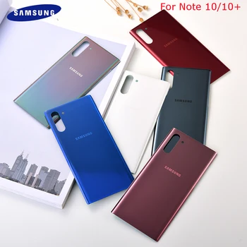 

Original Samsung Galaxy Note 10 N970 Note 10 plus N975 N975F NOTE10+ Battery Back Cover Door glass Housing case + Sticker
