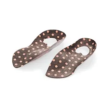 Ортопедический массажный дышащий корректирующая стелька силикагель толстый XO Тип коррекция ног пятка анти-боль 3/4 подушка