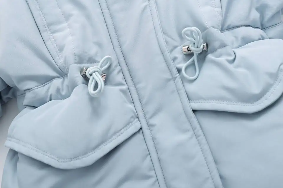 Новинка года, комплекты теплой зимней одежды для детей куртка на утином пуху для маленьких мальчиков зимние костюмы для девочек, пуховая верхняя одежда, пальто+ комбинезон на подтяжках, 2 предмета