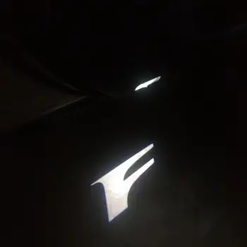 

2PCS Logo Shadow Projector Lamp Car Rear Door Welcome Light For RC rcf RC3550 RC300 F Sport is300h is200t GS200T GS250 GS300H