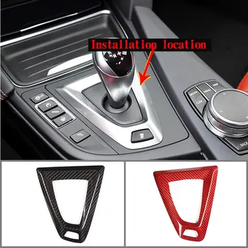 

For BMW M3 M4 F80 F82 F83 2014-2018 Real Carbon Fiber Car Gear Shift Frame Trim Right Left Hand Drive Car Accessories