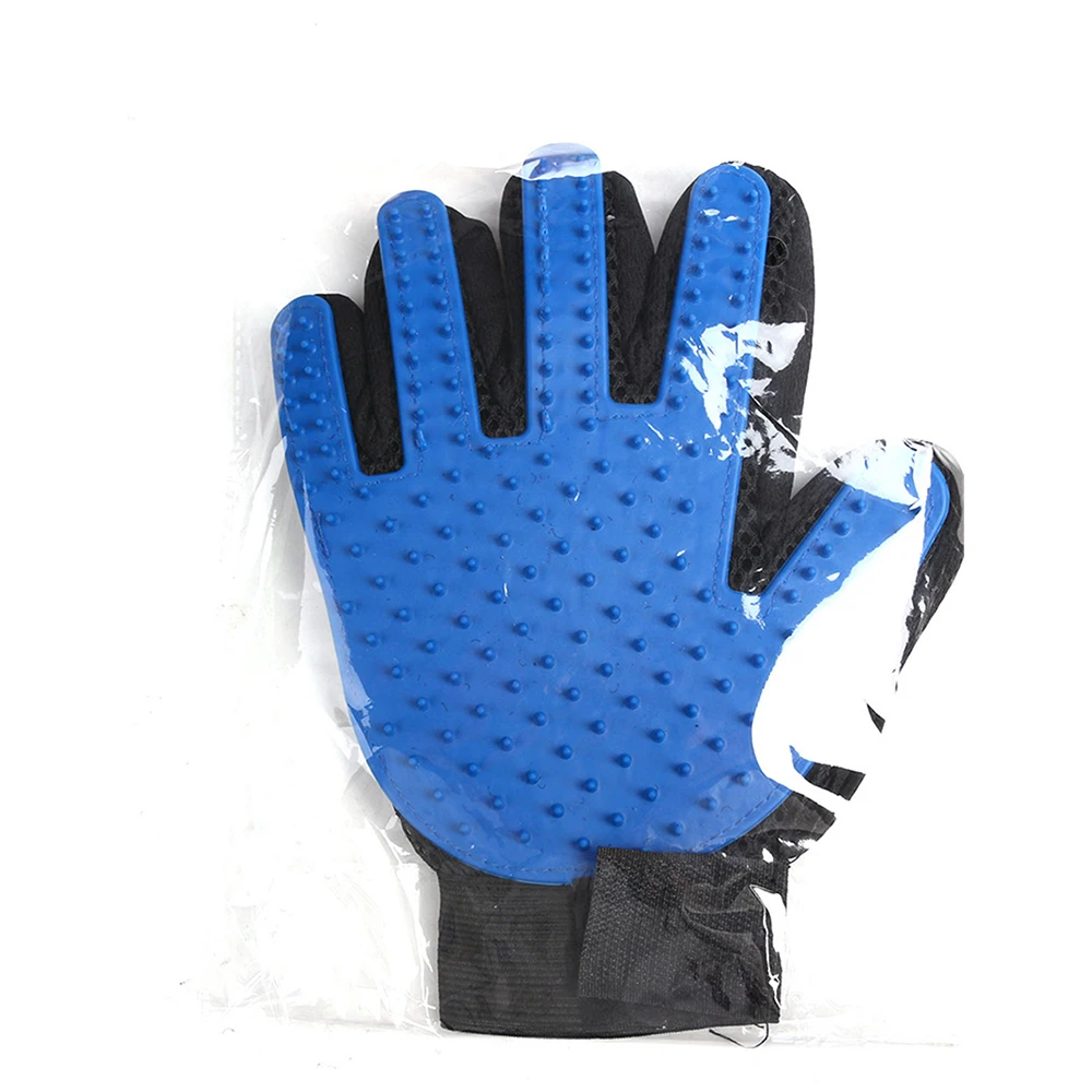 Pet Dog Cat Grooming Cleaning Brush Gloves Effective Deshedding Back Massage Animal Bathing Hair Removal Gloves Dog Combs (4)
