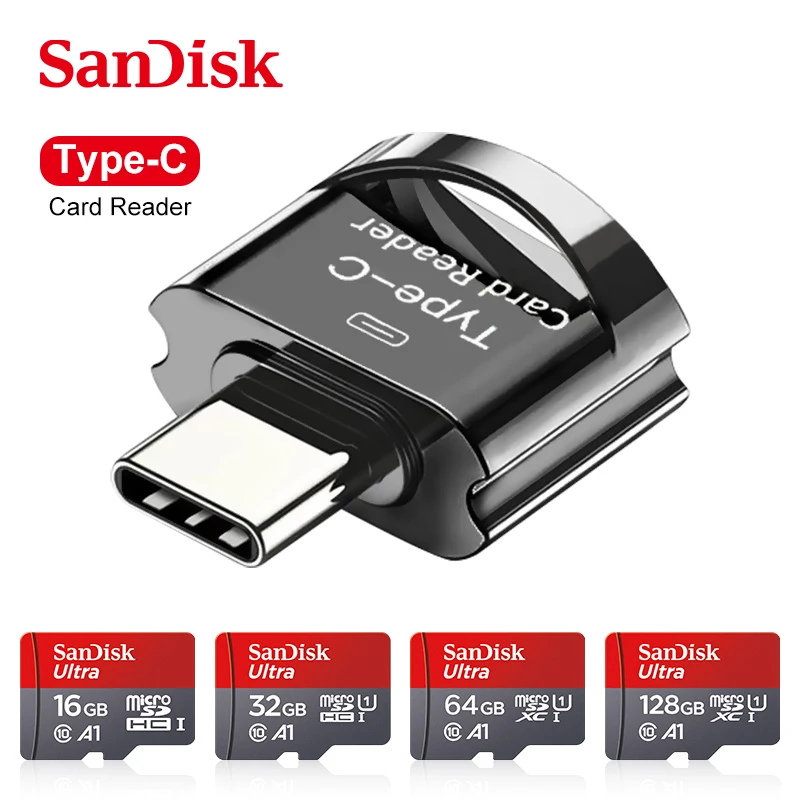 Sandisk карта памяти Micro SD класс 10 256 ГБ 200 128 64 | Компьютеры и офис