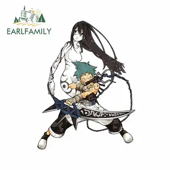 

EARLFAMILY 13cm x 10cm for Soul Eater Black Star Car Stickers Surfboard Windows Decal Laptop Occlusion Scratch Car Assessoires