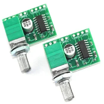 

Super Mini PAM8403 DC 5V 2 Channel USB Digital Audio Amplifier Board Module 2 3W Volume Control with Potentionmeter Switch