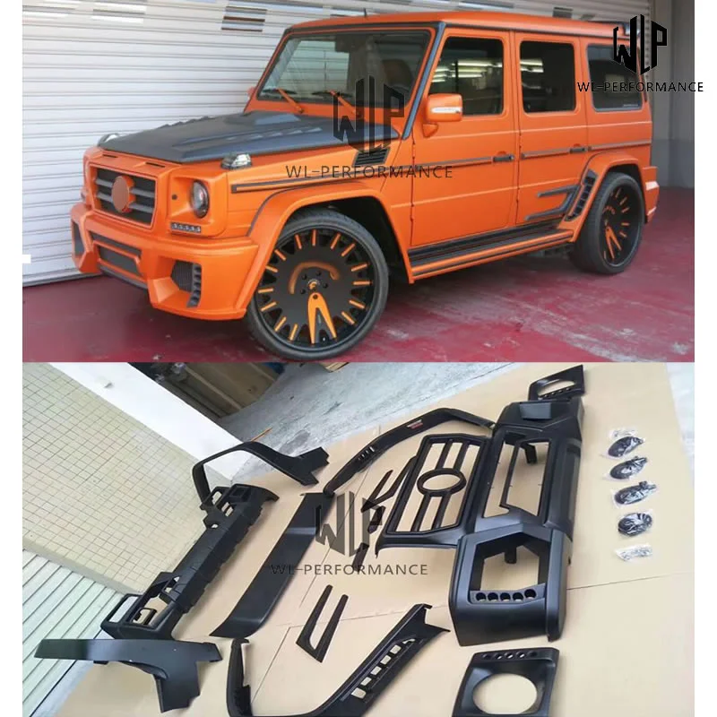 W463 Frp Unpainted Car Body Kit Front Bumper Rear Diffuser Round Eyebrows for Mercedes-benz g Class G55 08-14 | Автомобили и