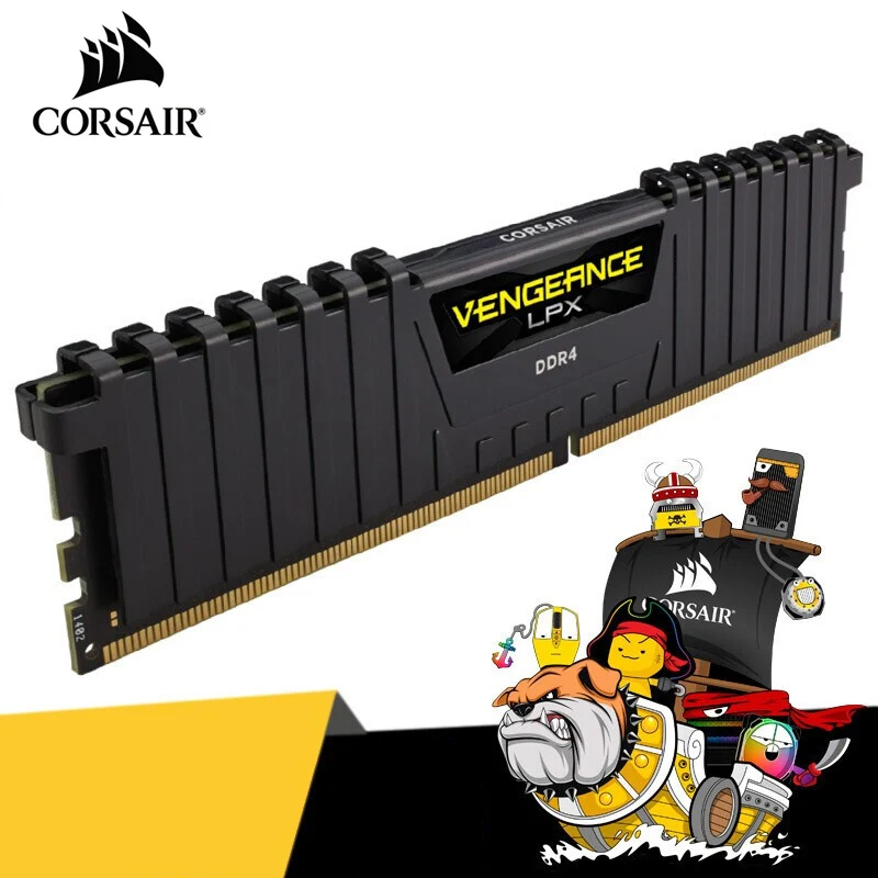 CORSAIR Vengeance оперативная память LPX 4 ГБ 8 16 32 DDR4 PC4 2400 МГц 2666 3000 3200 модуль ПК Настольная