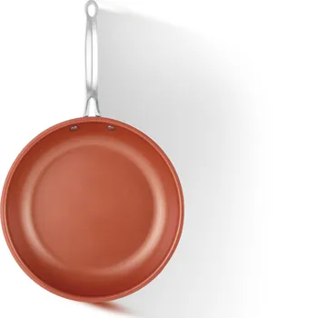 

Korean-style copper-colored wheat composite bottom diamond pattern household steel handle flat bottom non-stick stone potLB92419