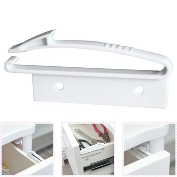 

Baby Safey Invisible ABS Self Adhesive Anti-pinch Hand Home Office Built In Non Toxic Drawer Latch Cabinet Lock Easy Install