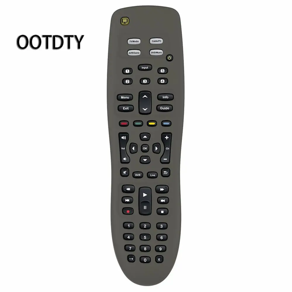 gray Силиконовый чехол для кожи для Logitech Harmony 350 Универсальный умный пульт дистанционного управления AXYB - Цвет: gray