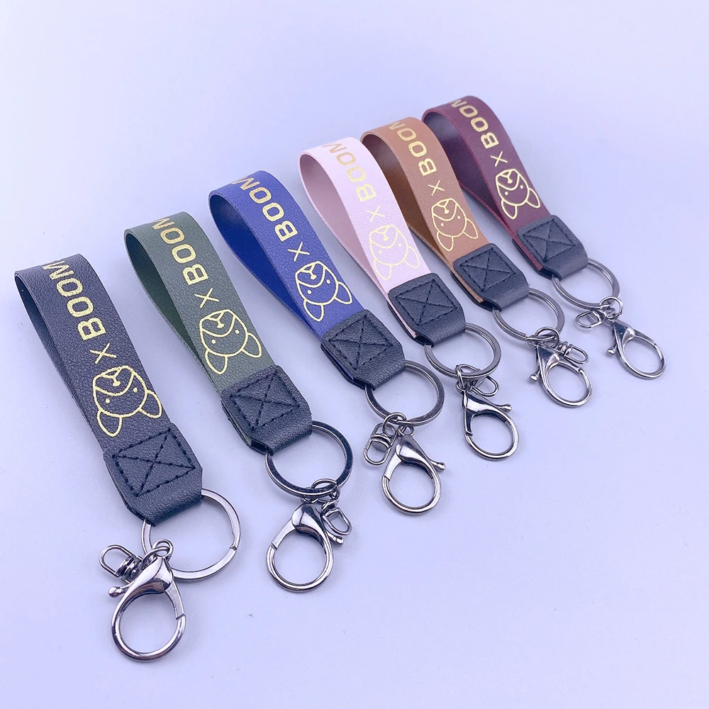 

Cartoon Key Chain Method of bucket pet Custom Car Key Ring gift Creative Birthday Gifts Doggie leather pet key chain Key Ring