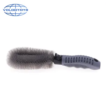 

Rim Brush Tire Cleaner with Soft Ruber Handle Super Stiff Bristles Wash Brushes Washing Tools for Car Cleaning Auto Detailing