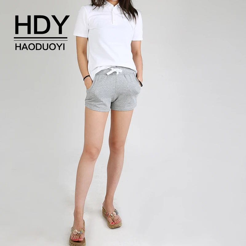 

HDY Haoduoyi Summer Simple Casual Style Stand Collar Outdoor Sports Style Solid Color Routine Cotton Short Sleeve T-shirt