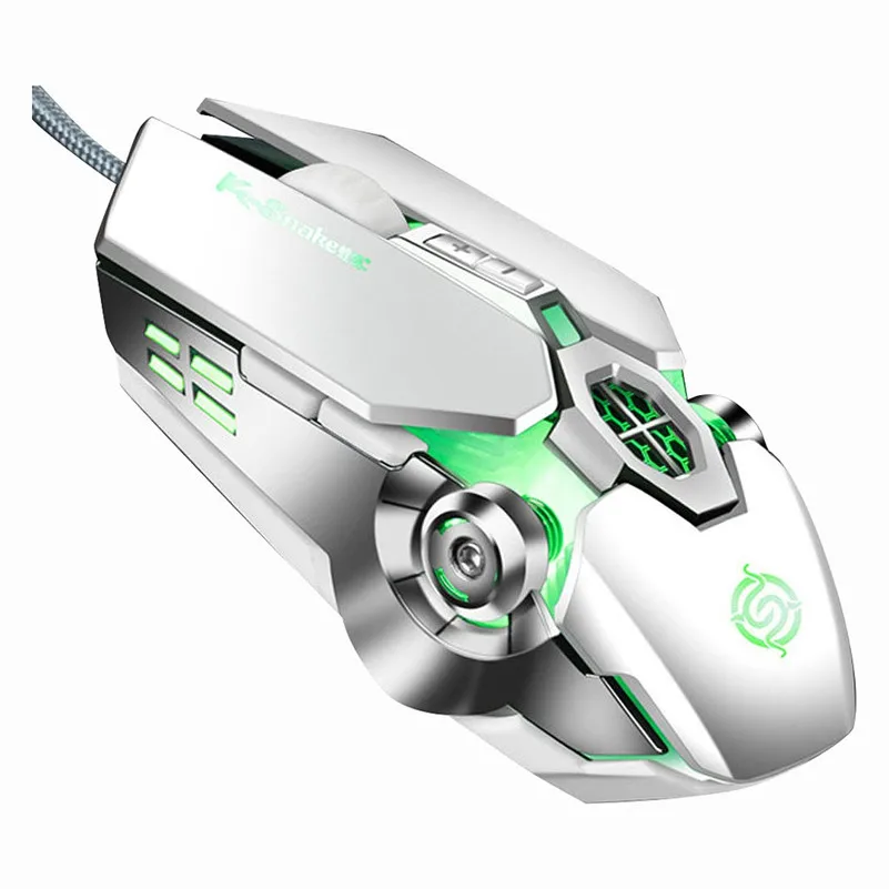 USB Wired Game Mouse Rechargeable 4000DPI LED Lights Gaming Work Mice For PC Laptop|Мыши| |
