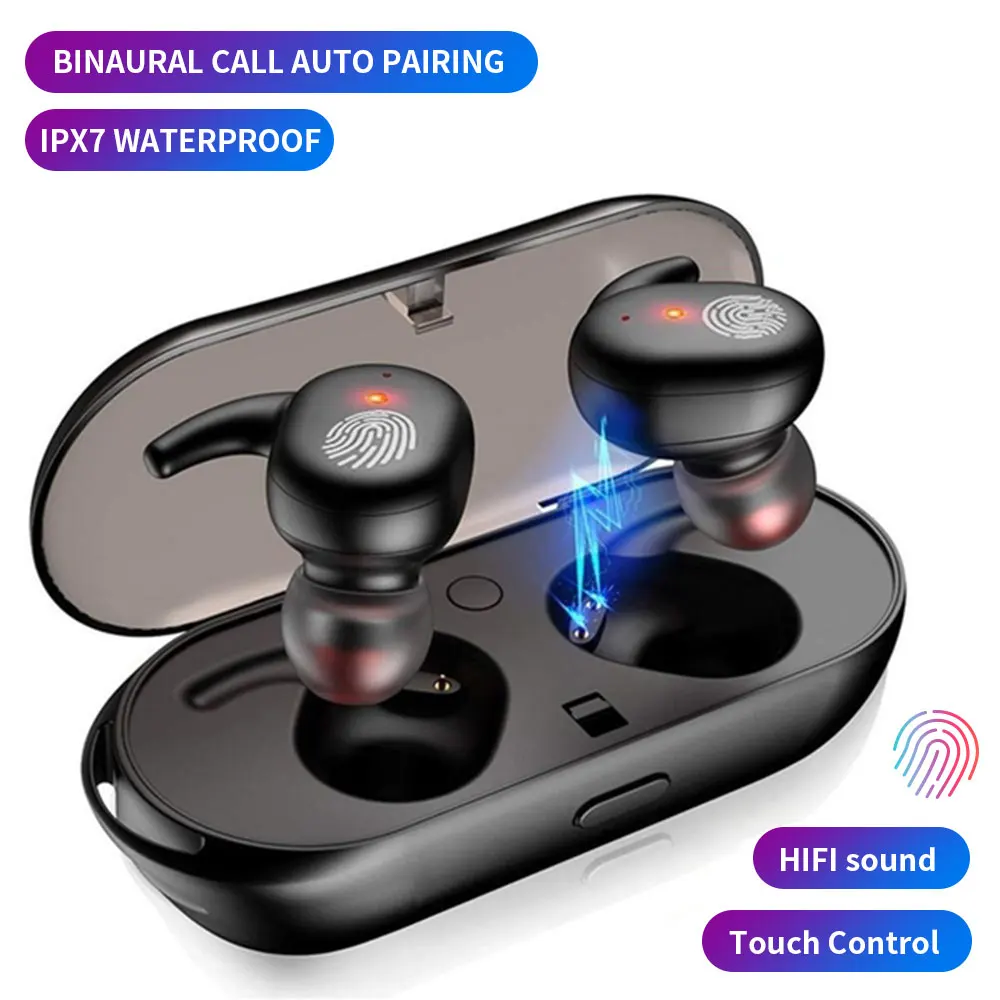Willkey Y30 наушники вкладыши TWS с Touch Bluetooth 5 0 Беспроводной 4D стерео Шум шумоподавления