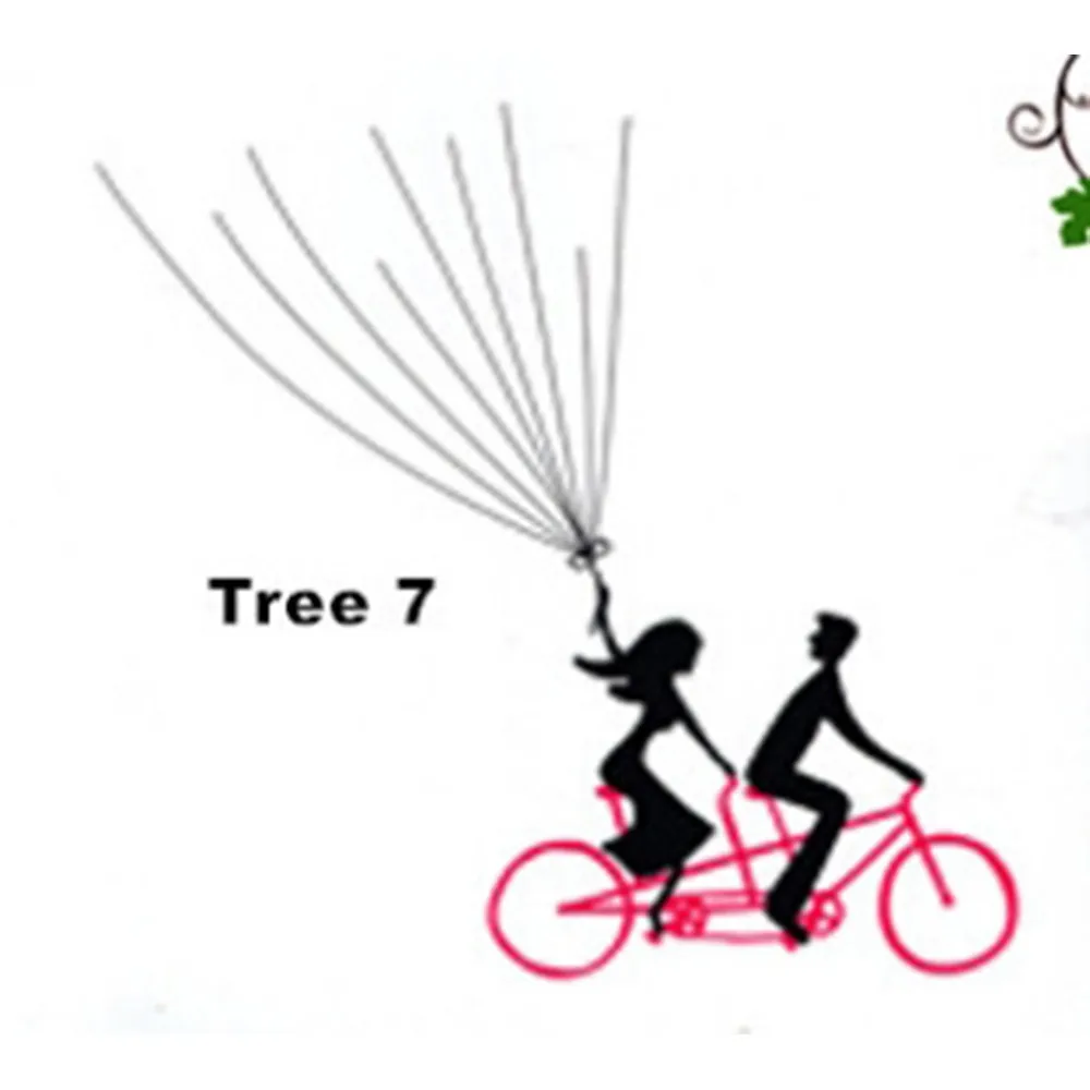 Tree 7 40x30 см вечерние вход-в личности Свадебные подписи гостевых книг творческий в форме сердца ветви знак отпечатки пальца в дереве - Цвет: Tree 7