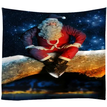 

Tapestry Wall Hanging Bed Spread Beach Towel Table Cloth Yoga Mat MERRY CHRISTMAS large size