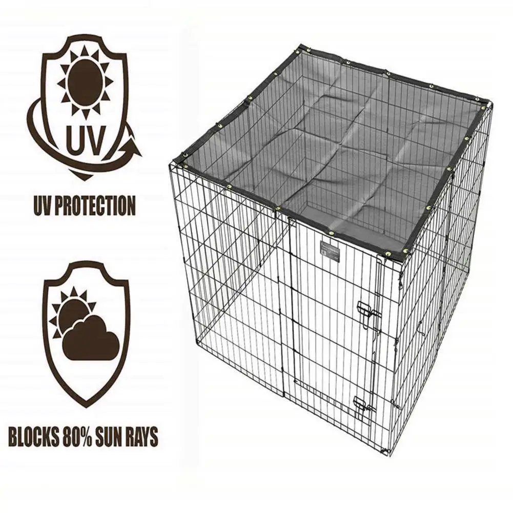 

Breathable Dog Cage Cover Pet Sun Protection UV Resistant Outdoor Dog Kennel Fixed Shade Cover Pet Dog Accessories 20E