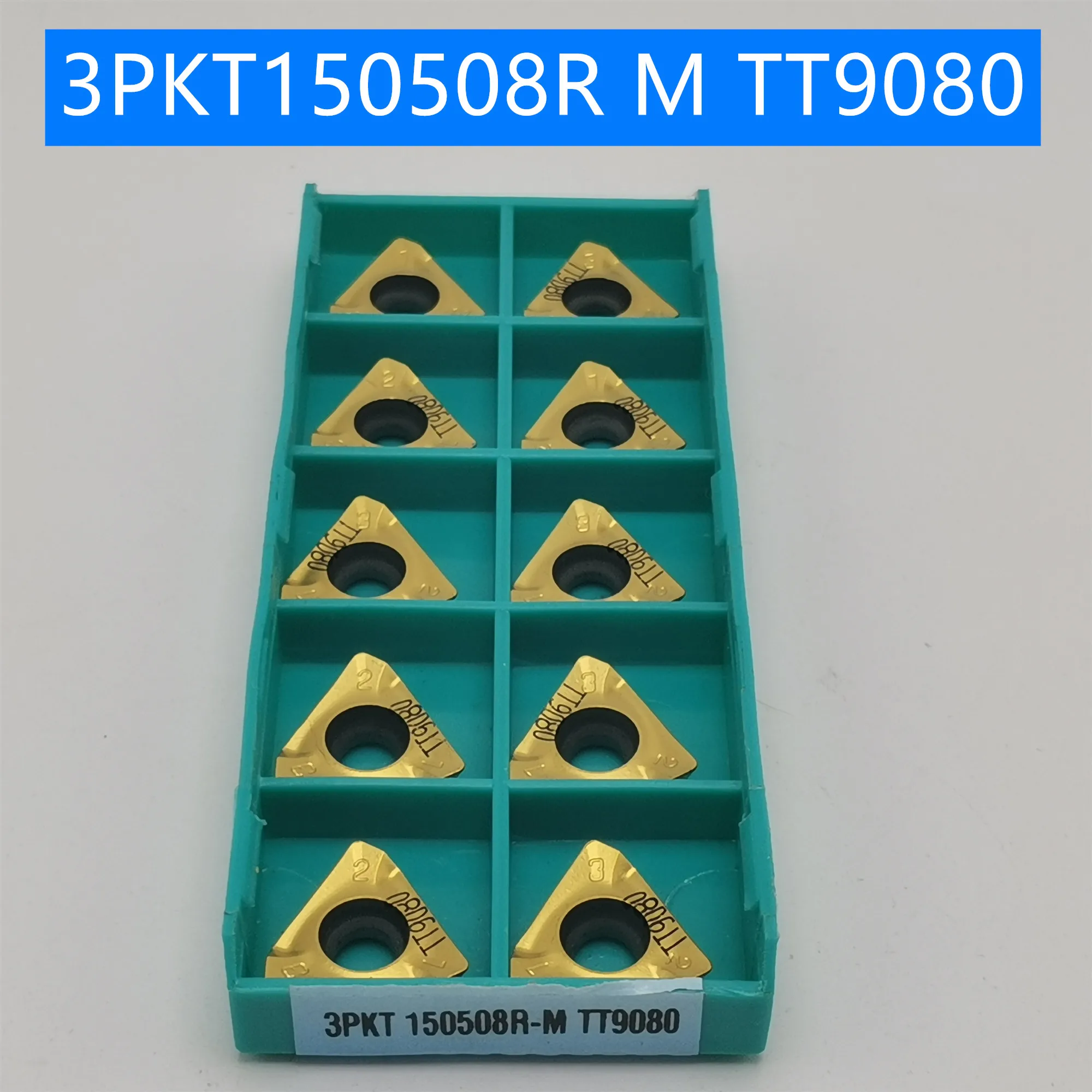 10 шт. 3PKT150508R M TT9080 поворотные твердосплавные вставки инструмент токарный фреза режущий инструмент для ЧПУ слот для резки 3PKT150508 R