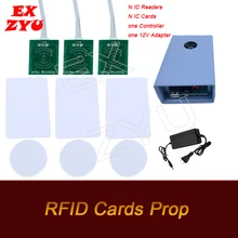 RFID Card Prop real life escape room game place ID card with right sequence  to escape the chamber room