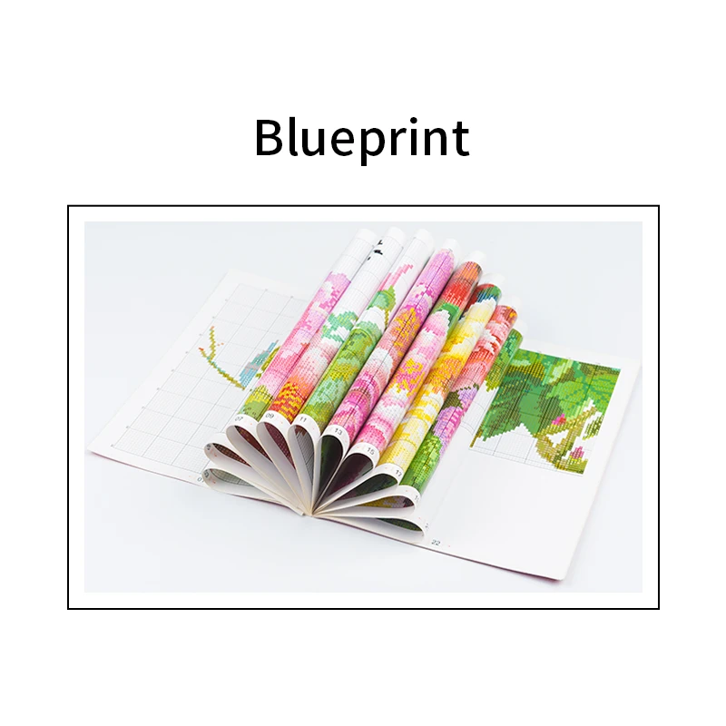 Cross Stitch Kit Joy Sunday Stamped Cross Stitch Kits Bluebells Vase Flower Patterns 14CT 11CT Printed Counted Handmade Embroidery Needlework Set