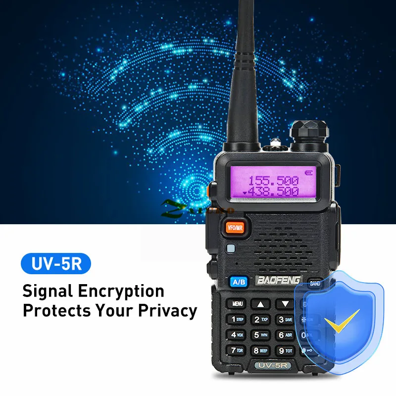 Оригинальный 8 Вт UV 5R иди и болтай Walkie Talkie “иди 10 км Baofeng uv5r CB Охота радио uv 5r 9R 82 8HX
