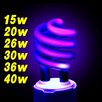 

E27 AC220V UV Bulb Ultraviolet Fluorescent Spiral Light Lamp Energy Saving Light Solar Counterfeit Detector Insect Trap