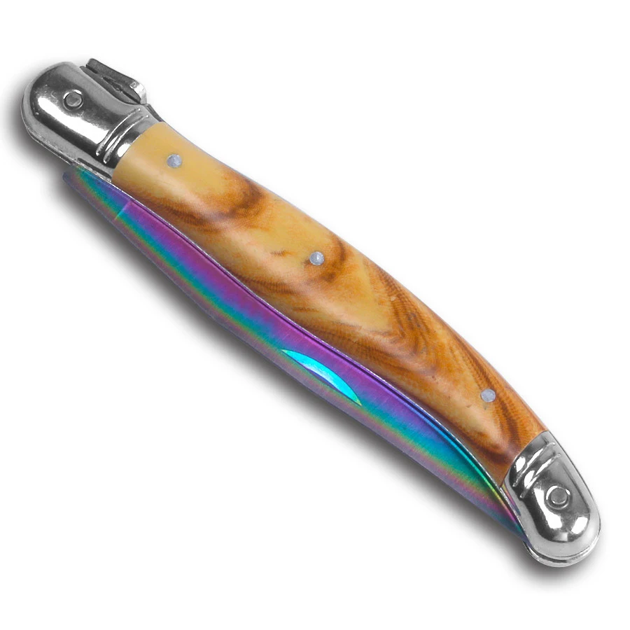 Складной нож из нержавеющей стали, цветной нож с титановым покрытием, бытовой нож для фруктов, многофункциональный нож, кухонные инструменты - Цвет: 1 pcs