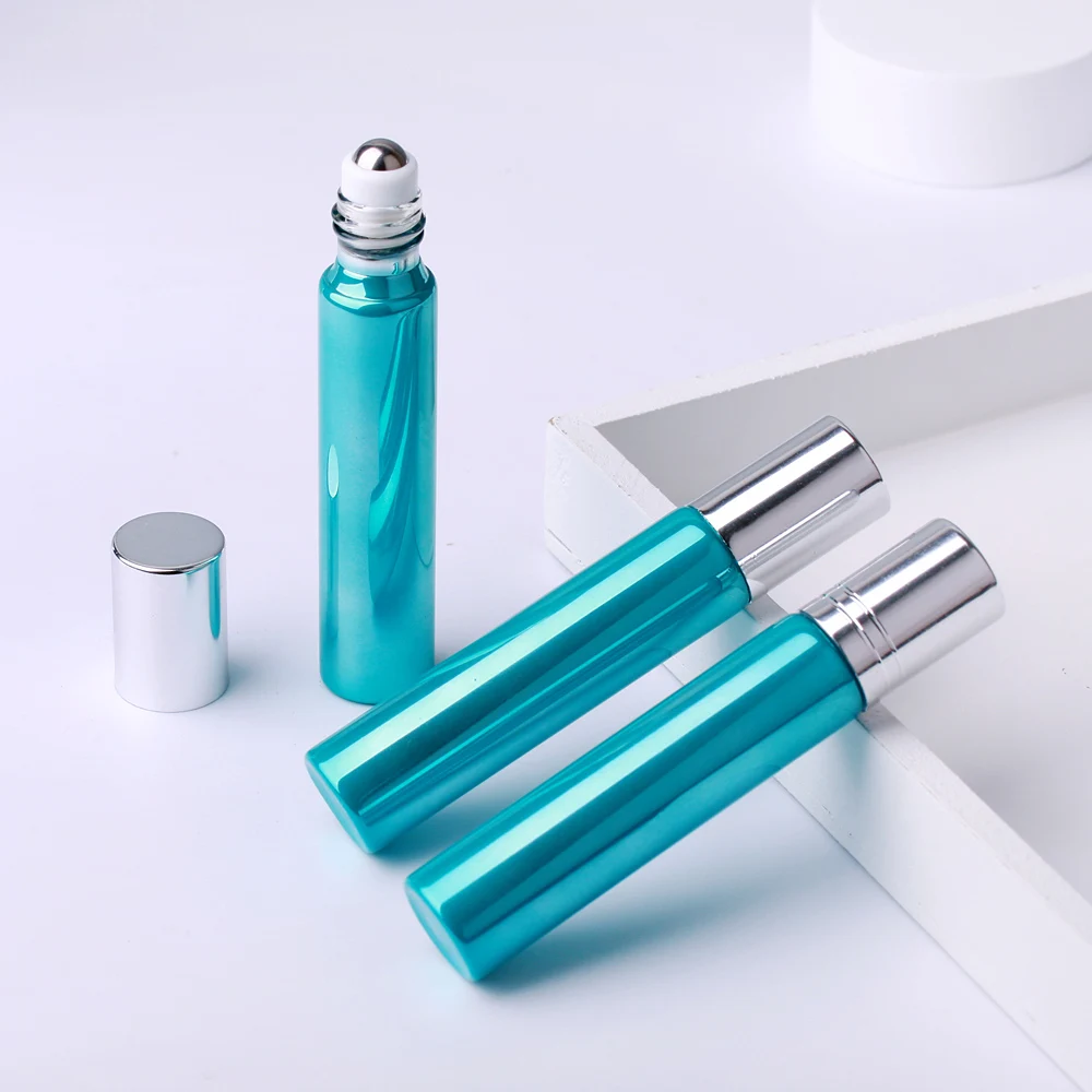 5pcs/lot 10ml Perfume Glass Bottle Green Essential Oil Bottle Empty