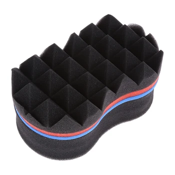 

Sponge Brush Double Side Two in One Twist Magic Hair Sponge Afro Braid Style Coils Wave Hair Sponge for Hair Magic Beauty Tool
