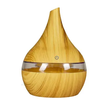 

300ML USB Electric Aroma Air Diffuser Wood Ultrasonic Air Humidifier Essential Oil Aromatherapy Cool Mist Maker For Home