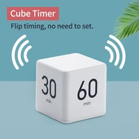 Cube-temporizador de cocina para niños, cronómetro cuadrado con alarma de cuenta atrás, control del tiempo, entrenamiento