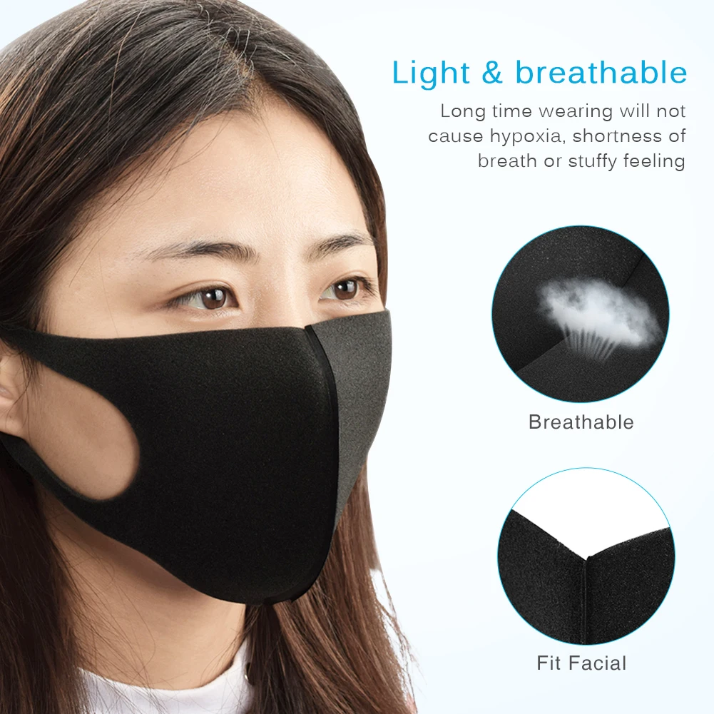 

Anti Dustproof Facial Mouth Mask Washable Masks Reusable Protective Cover Masks Unisex Face Cover Outdoor Bike Running Sports