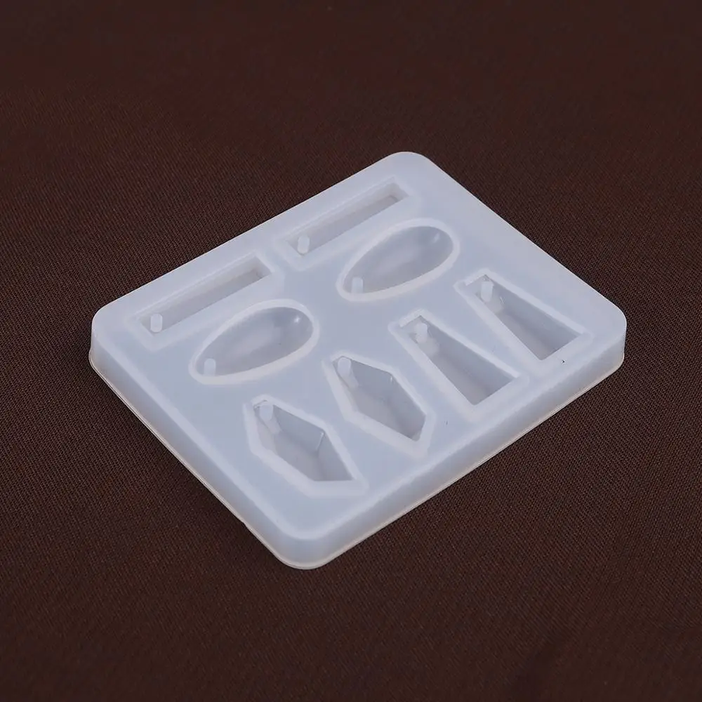 Doreen коробка силиконовая смола форма для изготовления ювелирных изделий Геометрическая белая DIY Ювелирные изделия 6,8 см x 5,4 см, 1 шт