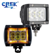 

CREK 4" Inch 12V 24V Motorcycle LED Work Driving Light Amber DRL For SUV 4x4 Car Off Road JEEP 4WD ATV Tractor Truck Hummer Ford