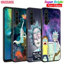 Black Silicone Cover Rick and Morty for Huawei Honor 10i 9X 8X 20 10 9 Lite 8 8A 7A 7C Pro Lite Phone Case