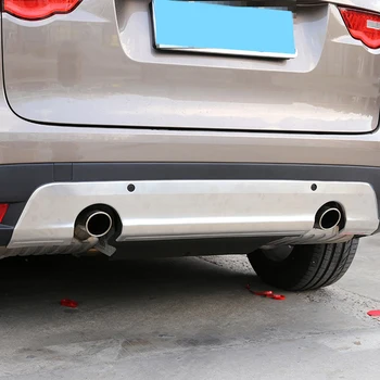 

For Jaguar F-PACE f pace Sport X761 2016-2018 Car Accessories Front and Rear Stainless Steel Bumper Plates Board Cover Trim 2pc