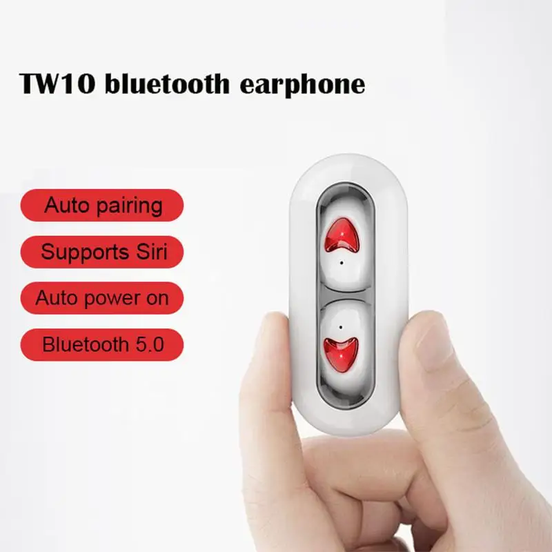 Tw10 Bluetooth 5,0 Tws мини наушники беспроводные наушники настоящие беспроводные наушники гарнитура наушники с микрофоном для xiaomi huawei iphone