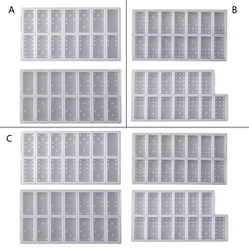 

Domino Resin Molds Domino Epoxy Resin Molds Silicone Domino Game Mold Domino DIY