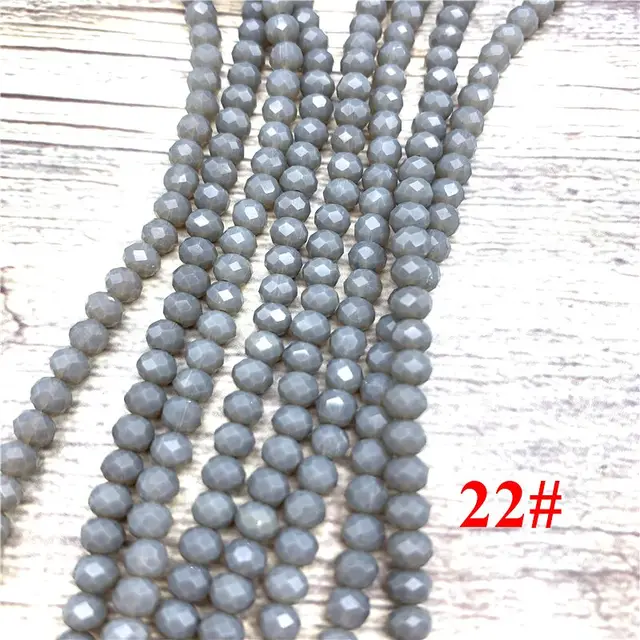 2x3mm/3x4mm/4x6mm Crystal Rondel Beads Faceted Glass Beads For Jewelry Making DIY Female Bracelet Necklace Jewelry NO.22